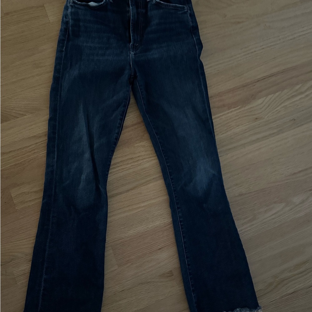MOTHER Hustler Ankle Fray Jeans
